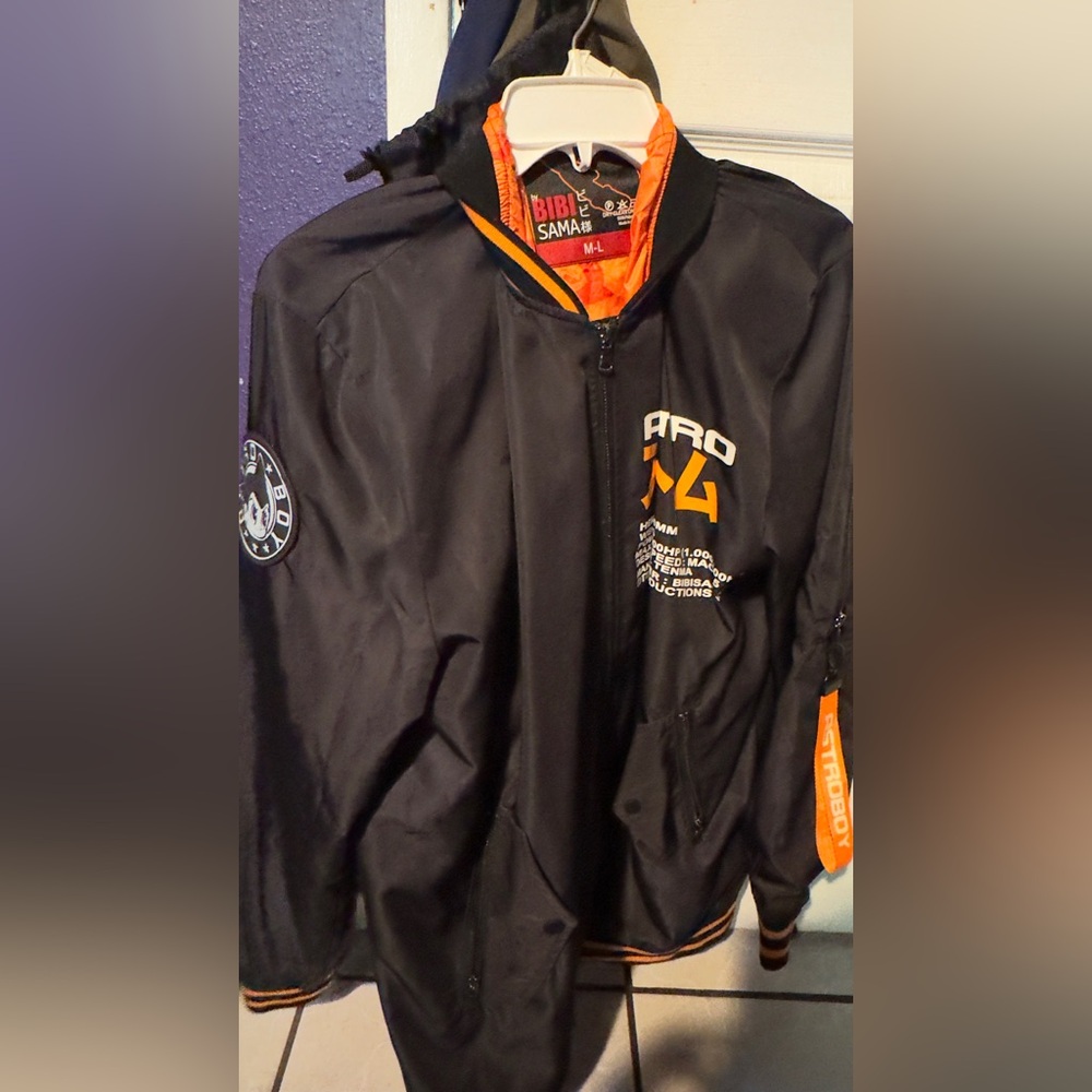 BiBi Samba Black Jacket with Orange Highlights